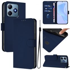 Lacné Kryty | Peňaženkové puzdro Solid tmavomodré – Realme C61 / C63 | Lacné Kryty