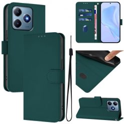 Lacné Kryty | Peňaženkové puzdro Solid tmavozelené – Realme C61 / C63 | Lacné Kryty