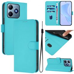 Lacné Kryty | Peňaženkové puzdro Solid tyrkysové – Realme C61 / C63 | Lacné Kryty