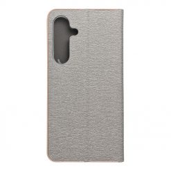 Knižkové puzdro Luna Book strieborné – Samsung Galaxy S25+ (S25 Plus) | Lacné Kryty Lacné Kryty | Knižkové puzdro Luna Book strieborné – Samsung Galaxy S25+ (S25 Plus) | Lacné Kryty
