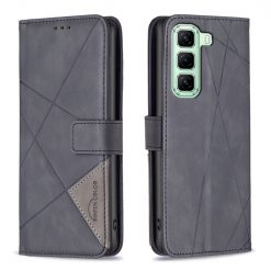 Knižkové puzdro Rhombus čierne – Infinix Hot 50 5G | Lacné Kryty Lacné Kryty | Knižkové puzdro Rhombus čierne – Infinix Hot 50 5G | Lacné Kryty