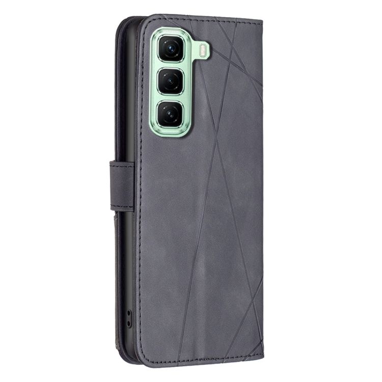 Knižkové puzdro Rhombus čierne – Infinix Hot 50 5G | Lacné Kryty Lacné Kryty | Knižkové puzdro Rhombus čierne – Infinix Hot 50 5G | Lacné Kryty