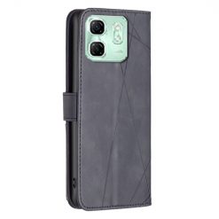 Knižkové puzdro Rhombus čierne – Infinix Hot 50i / Smart 9 / Smart 9 HD | Lacné Kryty Lacné Kryty | Knižkové puzdro Rhombus čierne – Infinix Hot 50i / Smart 9 / Smart 9 HD | Lacné Kryty