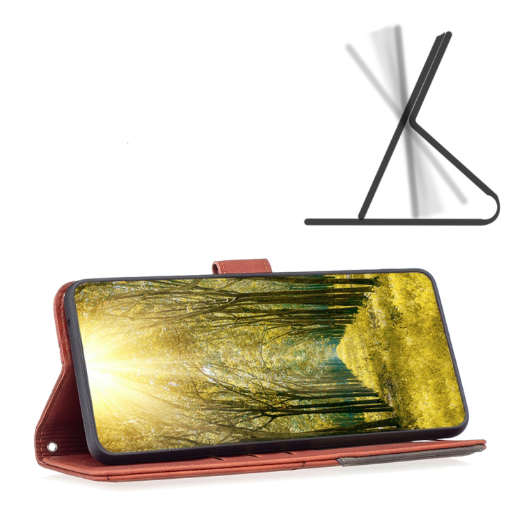 Knižkové puzdro Rhombus hnedé – Infinix Hot 50 5G | Lacné Kryty Lacné Kryty | Knižkové puzdro Rhombus hnedé – Infinix Hot 50 5G | Lacné Kryty