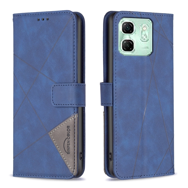 Knižkové puzdro Rhombus modré – Infinix Hot 50i / Smart 9 / Smart 9 HD | Lacné Kryty Lacné Kryty | Knižkové puzdro Rhombus modré – Infinix Hot 50i / Smart 9 / Smart 9 HD | Lacné Kryty