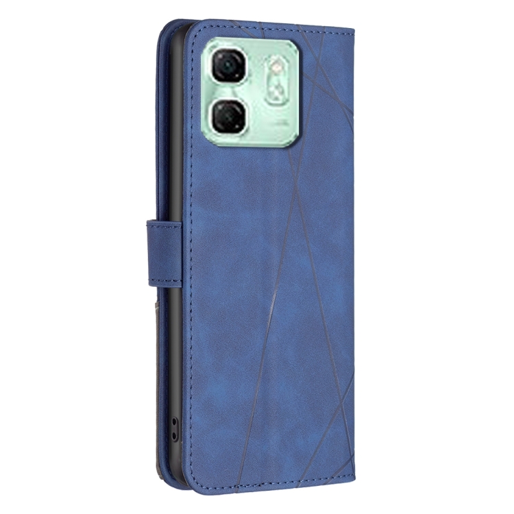 Knižkové puzdro Rhombus modré – Infinix Hot 50i / Smart 9 / Smart 9 HD | Lacné Kryty Lacné Kryty | Knižkové puzdro Rhombus modré – Infinix Hot 50i / Smart 9 / Smart 9 HD | Lacné Kryty