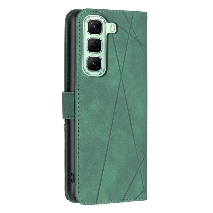 Knižkové puzdro Rhombus zelené – Infinix Hot 50 5G | Lacné Kryty Lacné Kryty | Knižkové puzdro Rhombus zelené – Infinix Hot 50 5G | Lacné Kryty