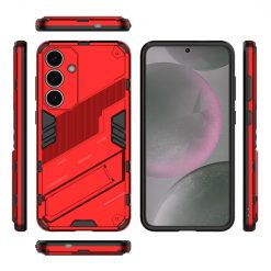 Lacné Kryty | Odolný Kryt Punk armor case červený – Samsung Galaxy S25+ (S25 Plus) | Lacné Kryty