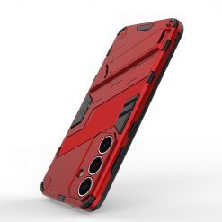 Lacné Kryty | Odolný Kryt Punk armor case červený – Samsung Galaxy S25+ (S25 Plus) | Lacné Kryty
