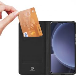 Lacné Kryty | Peňaženkové puzdro Dux Ducis Skin Pro čierne – Samsung Galaxy S25+ (S25 Plus) | Lacné Kryty