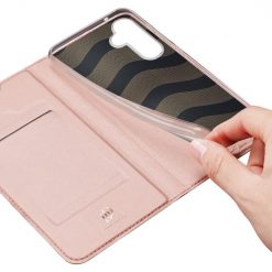 Lacné Kryty | Peňaženkové puzdro Dux Ducis Skin Pro ružové – Samsung Galaxy S25+ (S25 Plus) | Lacné Kryty