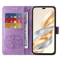 Peňaženkové puzdro Embossing Pattern Motýľ a kvet fialové – Honor Magic 7 Lite | Lacné Kryty Lacné Kryty | Peňaženkové puzdro Embossing Pattern Motýľ a kvet fialové – Honor Magic 7 Lite | Lacné Kryty
