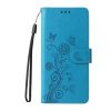 Lacné Kryty | Peňaženkové puzdro Embossing Pattern Motýľ a kvet zelené – Honor Magic 7 Lite | Lacné Kryty