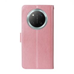 Lacné Kryty | Peňaženkové puzdro Embossing Pattern Motýľ a kvet ružové – Honor Magic 7 Lite | Lacné Kryty