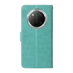 Lacné Kryty | Peňaženkové puzdro Embossing Pattern Motýľ a kvet zelené – Honor Magic 7 Lite | Lacné Kryty