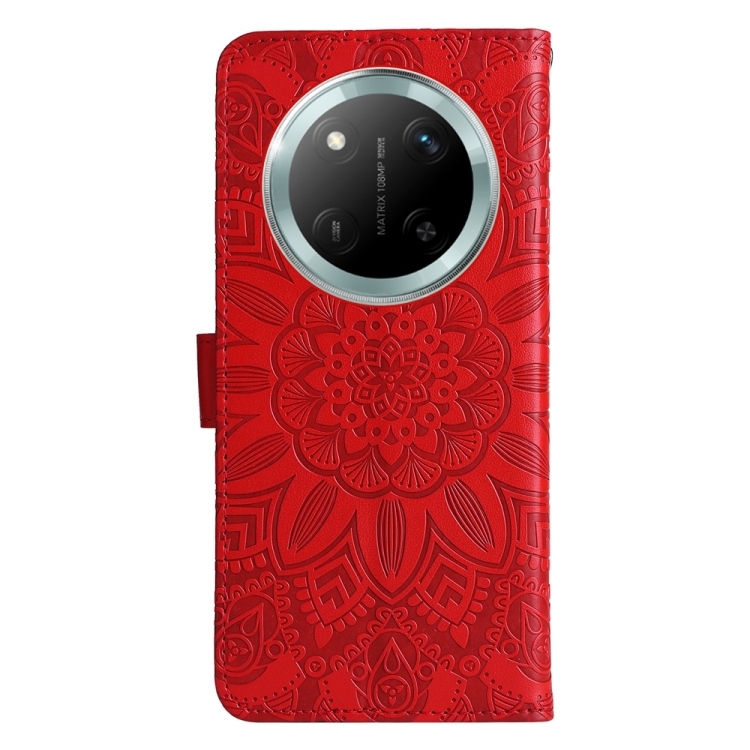 Peňaženkové puzdro Embossing Pattern Slnečnica červené – Honor Magic 7 Lite | Lacné Kryty Lacné Kryty | Peňaženkové puzdro Embossing Pattern Slnečnica červené – Honor Magic 7 Lite | Lacné Kryty