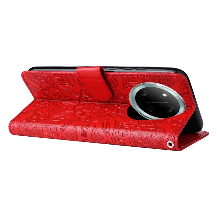 Peňaženkové puzdro Embossing Pattern Slnečnica červené – Honor Magic 7 Lite | Lacné Kryty Lacné Kryty | Peňaženkové puzdro Embossing Pattern Slnečnica červené – Honor Magic 7 Lite | Lacné Kryty