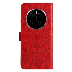 Lacné Kryty | Peňaženkové puzdro Embossing Pattern Slnečnica červené – Honor Magic 7 Pro | Lacné Kryty