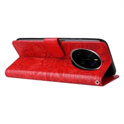 Lacné Kryty | Peňaženkové puzdro Embossing Pattern Slnečnica červené – Honor Magic 7 Pro | Lacné Kryty