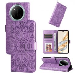 Peňaženkové puzdro Embossing Pattern Slnečnica fialové – Honor Magic 7 Lite | Lacné Kryty Lacné Kryty | Peňaženkové puzdro Embossing Pattern Slnečnica fialové – Honor Magic 7 Lite | Lacné Kryty