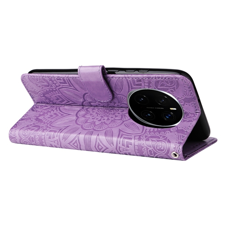 Peňaženkové puzdro Embossing Pattern Slnečnica fialové – Honor Magic 7 Pro | Lacné Kryty Lacné Kryty | Peňaženkové puzdro Embossing Pattern Slnečnica fialové – Honor Magic 7 Pro | Lacné Kryty