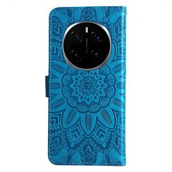 Lacné Kryty | Peňaženkové puzdro Embossing Pattern Slnečnica modré – Honor Magic 7 Pro | Lacné Kryty