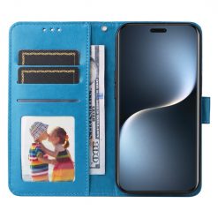 Lacné Kryty | Peňaženkové puzdro Embossing Pattern Slnečnica modré – Honor Magic 7 Pro | Lacné Kryty