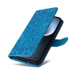 Lacné Kryty | Peňaženkové puzdro Embossing Pattern Slnečnica modré – Honor Magic 7 Pro | Lacné Kryty