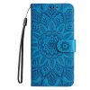 Lacné Kryty | Peňaženkové puzdro Embossing Pattern Slnečnica červené – Samsung Galaxy S25+ (S25 Plus) | Lacné Kryty