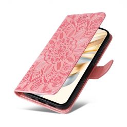 Peňaženkové puzdro Embossing Pattern Slnečnica ružové – Honor Magic 7 Lite | Lacné Kryty Lacné Kryty | Peňaženkové puzdro Embossing Pattern Slnečnica ružové – Honor Magic 7 Lite | Lacné Kryty