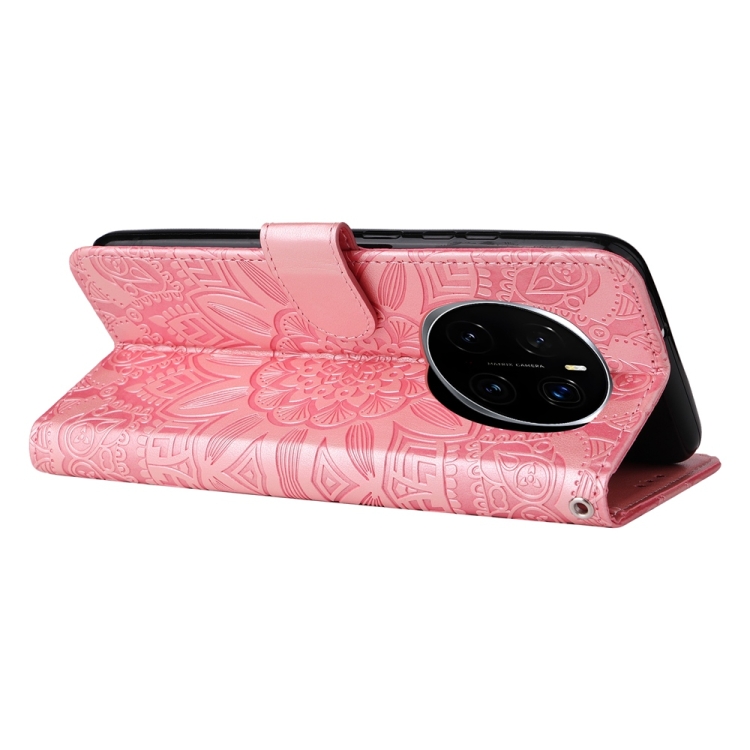 Peňaženkové puzdro Embossing Pattern Slnečnica ružové – Honor Magic 7 Pro | Lacné Kryty Lacné Kryty | Peňaženkové puzdro Embossing Pattern Slnečnica ružové – Honor Magic 7 Pro | Lacné Kryty