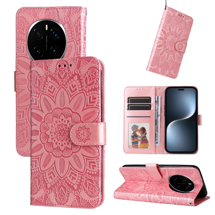 Peňaženkové puzdro Embossing Pattern Slnečnica ružové – Honor Magic 7 Pro | Lacné Kryty Lacné Kryty | Peňaženkové puzdro Embossing Pattern Slnečnica ružové – Honor Magic 7 Pro | Lacné Kryty