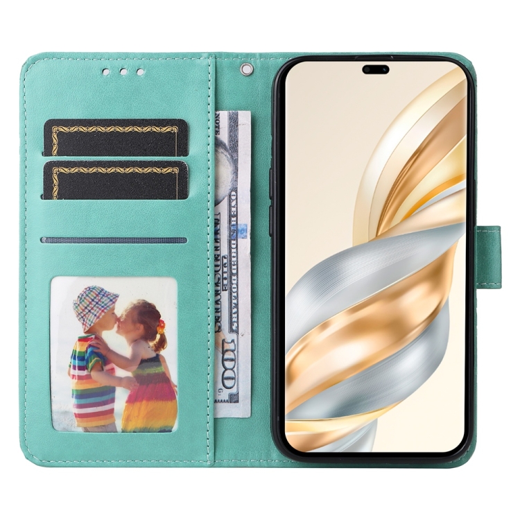 Peňaženkové puzdro Embossing Pattern Slnečnica zelené – Honor Magic 7 Lite | Lacné Kryty Lacné Kryty | Peňaženkové puzdro Embossing Pattern Slnečnica zelené – Honor Magic 7 Lite | Lacné Kryty