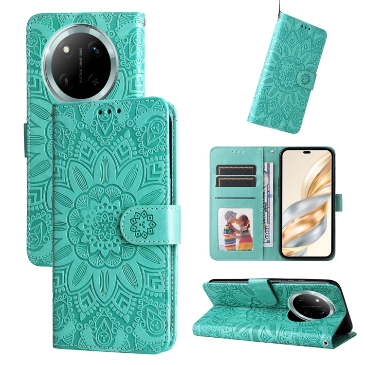 Peňaženkové puzdro Embossing Pattern Slnečnica zelené – Honor Magic 7 Lite | Lacné Kryty Lacné Kryty | Peňaženkové puzdro Embossing Pattern Slnečnica zelené – Honor Magic 7 Lite | Lacné Kryty