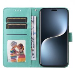 Lacné Kryty | Peňaženkové puzdro Embossing Pattern Slnečnica zelené – Honor Magic 7 Pro | Lacné Kryty