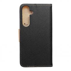 Lacné Kryty | Peňaženkové puzdro Fancy Book čierno-zlaté – Samsung Galaxy S25+ (S25 Plus) | Lacné Kryty