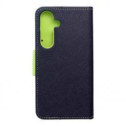 Lacné Kryty | Peňaženkové puzdro Fancy Book modro-limetkové – Samsung Galaxy S25+ (S25 Plus) | Lacné Kryty