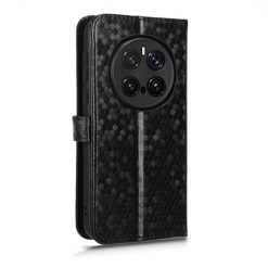 Lacné Kryty | Peňaženkové puzdro Honeycomb Dot Texture Case čierne – Honor Magic 7 Pro | Lacné Kryty