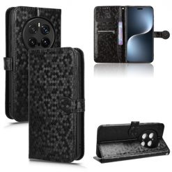 Lacné Kryty | Peňaženkové puzdro Honeycomb Dot Texture Case čierne – Honor Magic 7 Pro | Lacné Kryty
