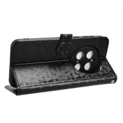 Lacné Kryty | Peňaženkové puzdro Honeycomb Dot Texture Case čierne – Honor Magic 7 Pro | Lacné Kryty