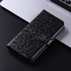 Lacné Kryty | Peňaženkové puzdro Honeycomb Dot Texture Case čierne – Honor Magic 7 Pro | Lacné Kryty