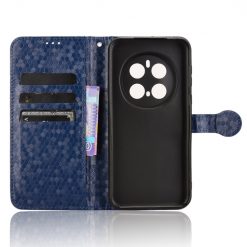 Lacné Kryty | Peňaženkové puzdro Honeycomb Dot Texture Case modré – Honor Magic 7 Pro | Lacné Kryty