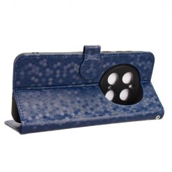 Lacné Kryty | Peňaženkové puzdro Honeycomb Dot Texture Case modré – Honor Magic 7 Pro | Lacné Kryty