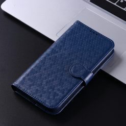 Lacné Kryty | Peňaženkové puzdro Honeycomb Dot Texture Case modré – Honor Magic 7 Pro | Lacné Kryty