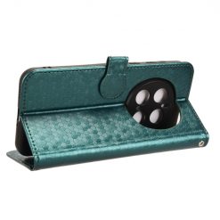 Lacné Kryty | Peňaženkové puzdro Honeycomb Dot Texture Case zelené – Honor Magic 7 Pro | Lacné Kryty