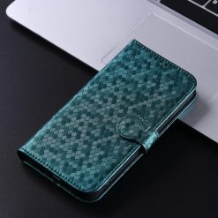 Lacné Kryty | Peňaženkové puzdro Honeycomb Dot Texture Case zelené – Honor Magic 7 Pro | Lacné Kryty