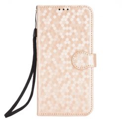 Lacné Kryty | Peňaženkové puzdro Honeycomb Dot Texture Case zlaté – Honor Magic 7 Pro | Lacné Kryty