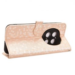 Lacné Kryty | Peňaženkové puzdro Honeycomb Dot Texture Case zlaté – Honor Magic 7 Pro | Lacné Kryty
