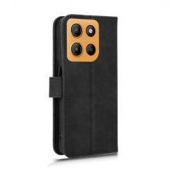 Lacné Kryty | Peňaženkové puzdro Solid čierne – Motorola Moto G15 / G15 Power | Lacné Kryty