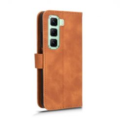 Lacné Kryty | Peňaženkové puzdro Solid hnedé – Infinix Hot 50 5G | Lacné Kryty